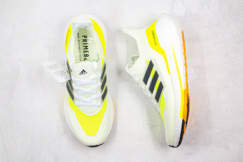 Adidas Ultraboost 21 Solar Yellow White