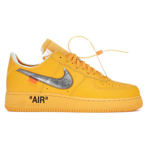 Nike Air force 1 Low Off White University Gold Metallic Silver