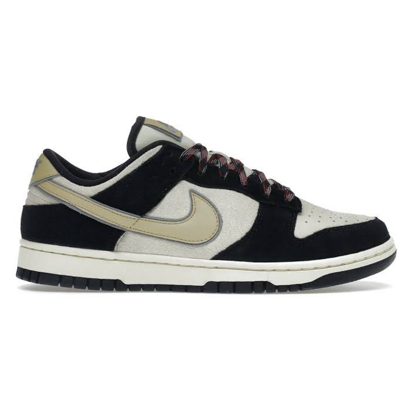 Nike Dunk Low LX Black Suede Team Gold