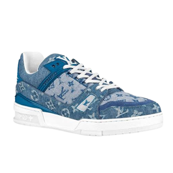 Louis Vuitton Trainer Sneaker Denim Monogram