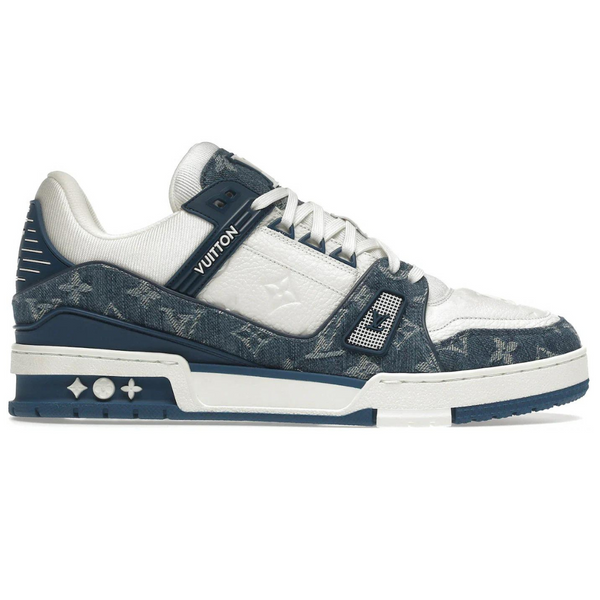 Louis Vuitton LV Trainer Monogram Denim White Blue